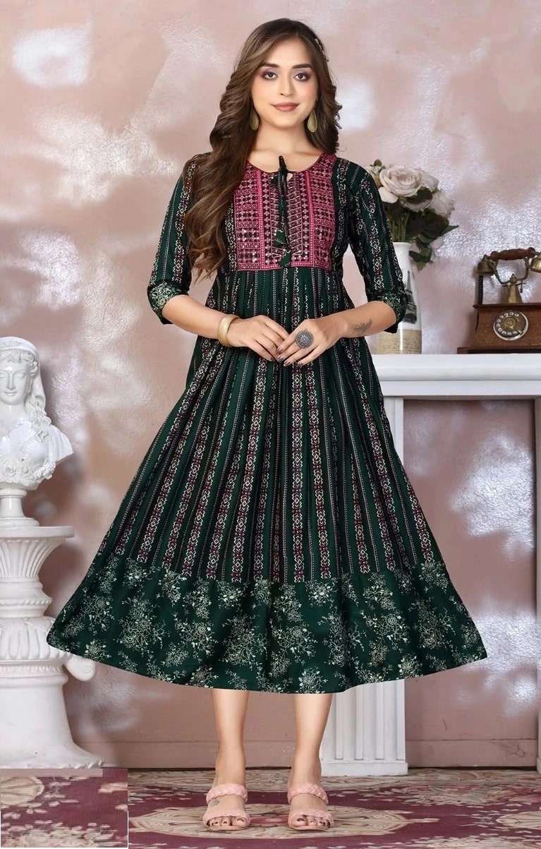 Golden A New You Vol 2 Anarkali Kurti Collection
