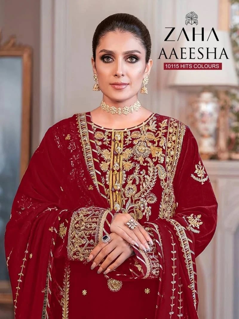 Zaha Aaeesha 10115 E To H Pakistani Salwar Kameez Collection