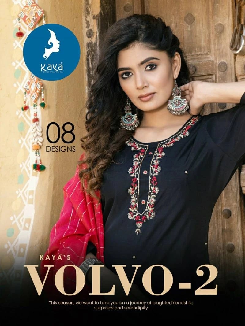 Kaya Volvo 2 Silk Designer Kurti pant With Dupatta Collection
