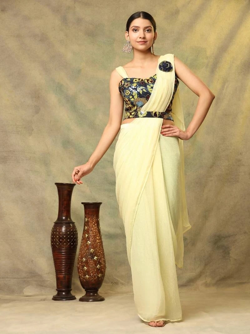 Amoha Trendz A306 Ready To Wear Party Wear Saree Collection