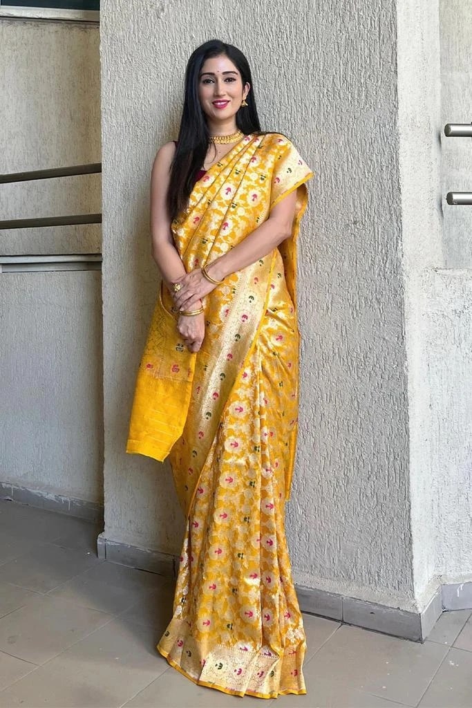 Mc 512 Fancy Banarsi Silk Saree Collection