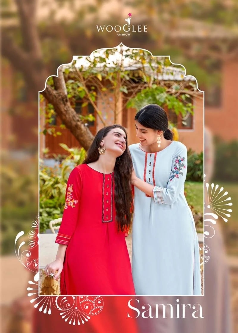 Wooglee Samira Embroidery Kurti Collection