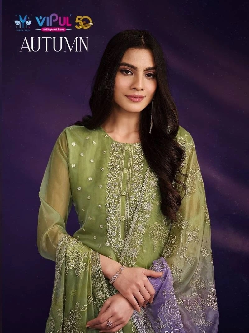 Vipul Autumn Designer Embroidery Salwar Kameez Collection