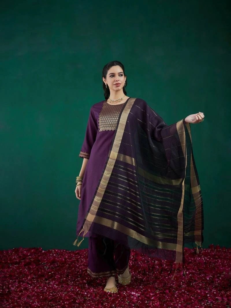 Indo Era 2462 Cotton Regular Wear Kurta Pant With Dupatta