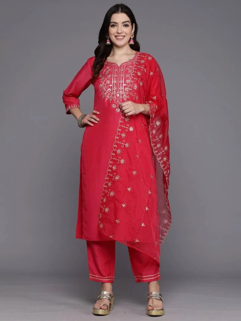 Indo Era 2464 Silk Designer Kurti Bottom With Dupatta Collection