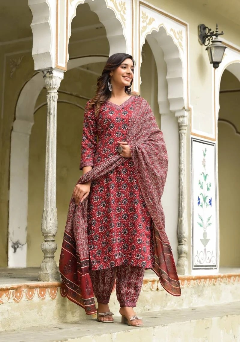 Dhruvi 127 Casual Kurti Bottom With Dupatta Collection