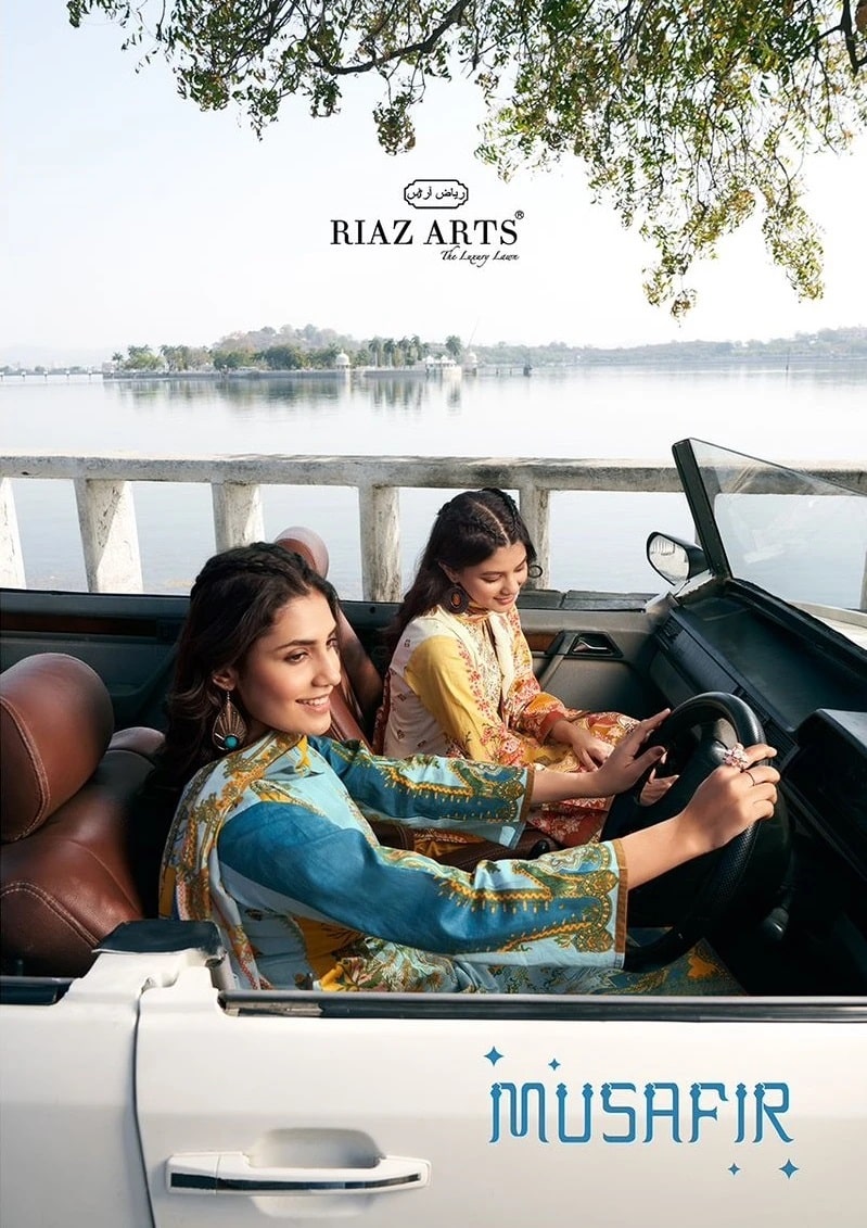 Riaz Arts Musafir Digital Printed Cotton Dress Material Collection