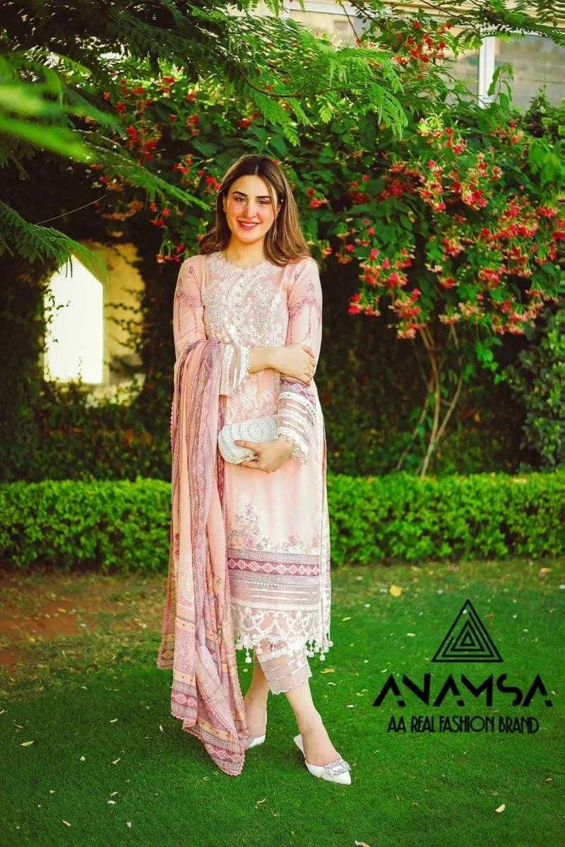 Anamsa 268 Musline Pure Cotton Pakistani Suits Wholesale