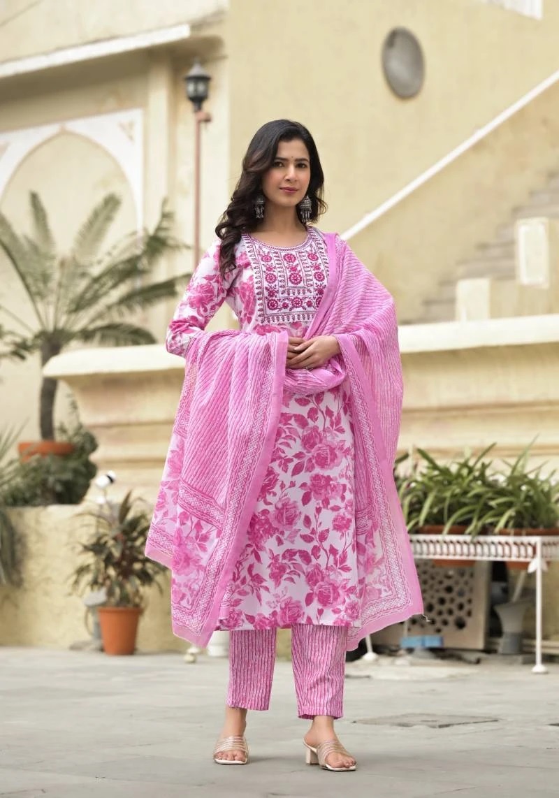 Dhruvi 128 Designer Kurti Bottom With Dupatta Collection