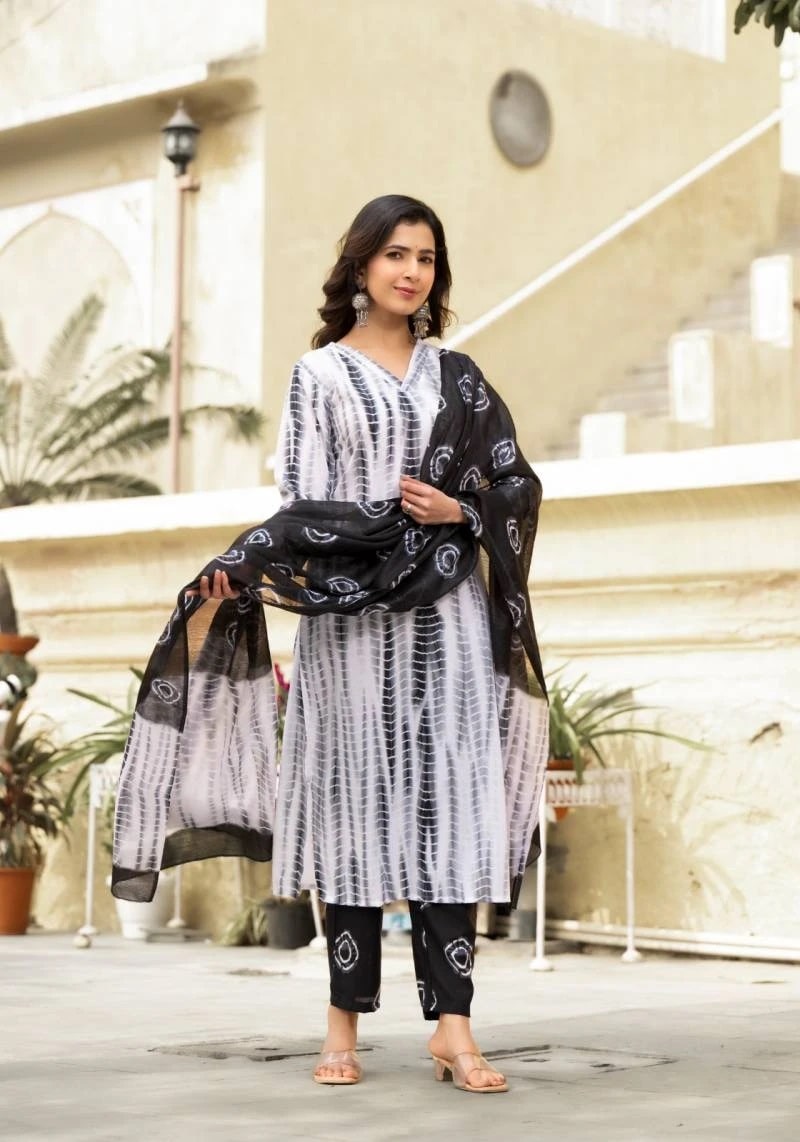 Dhruvi 130 Casual Wear Kurti Bottom With Dupatta Collection