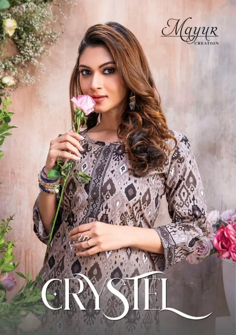 Mayur Crystel Vol 1 Cotton Tunic Top Collection
