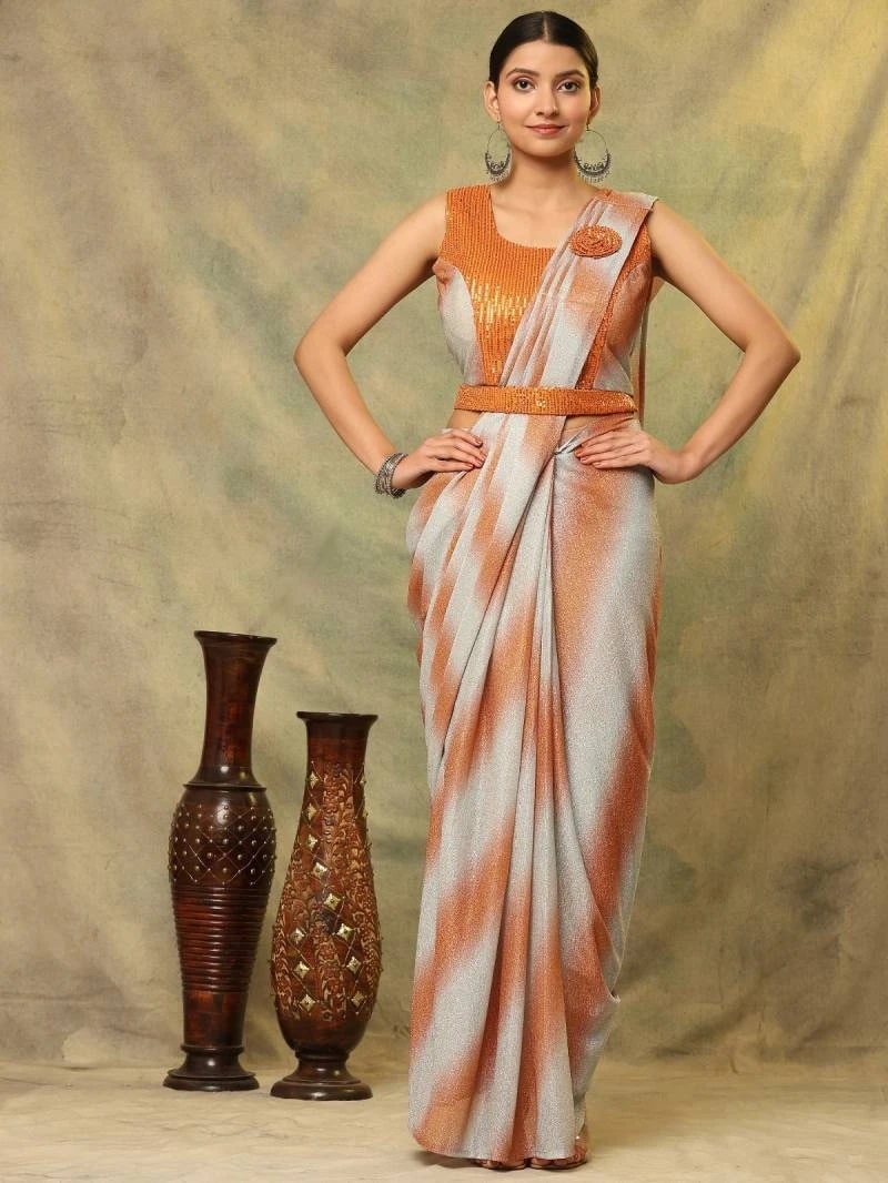 Amoha Trendz A292 Designer Ready To Wear Saree Collection