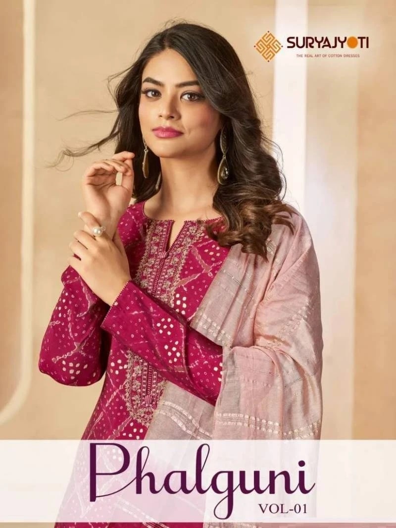 Suryajyoti Phalguni Vol 1 Cotton Printed Dress Material Collection