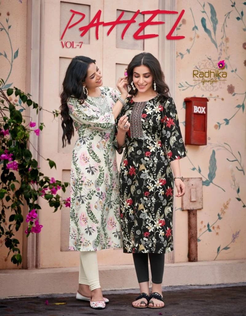 Radhika Pahel Vol 7 Casual Printed Kurti Collection