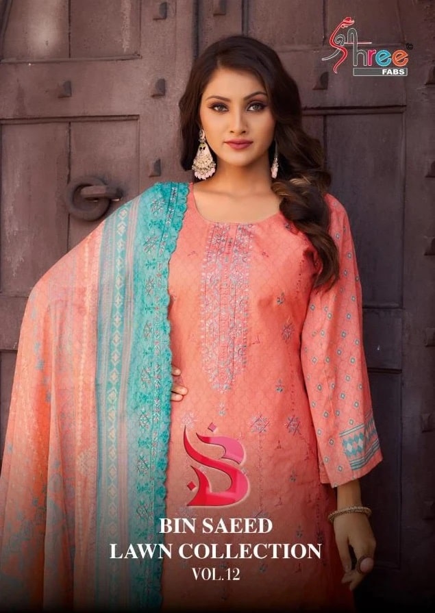 Shree Bin Saeed Lawn Collection Vol 12 Exclusive Pakistani Suits