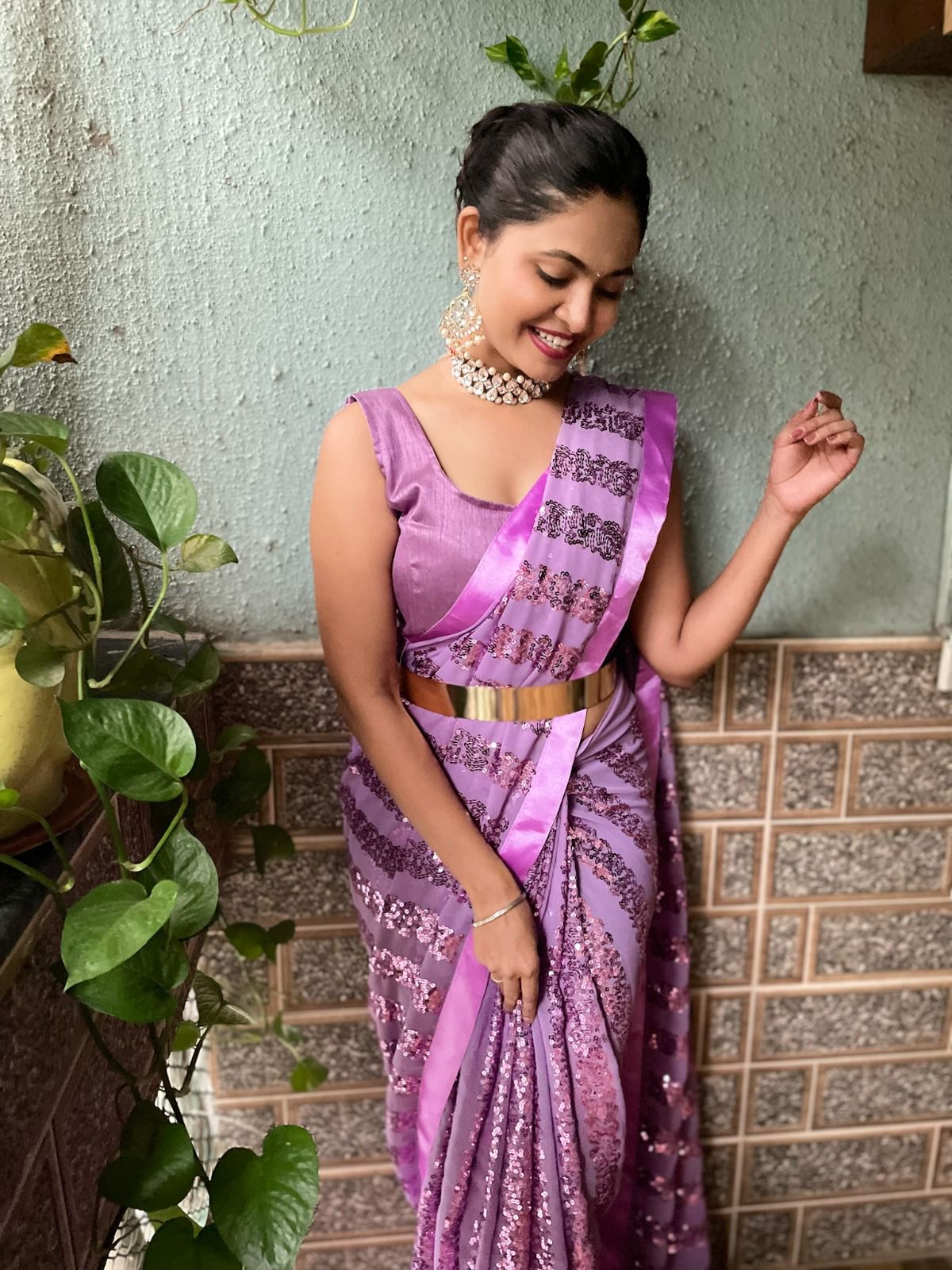 Priya 441 Georgette Seqwance Work Designer Saree Collection