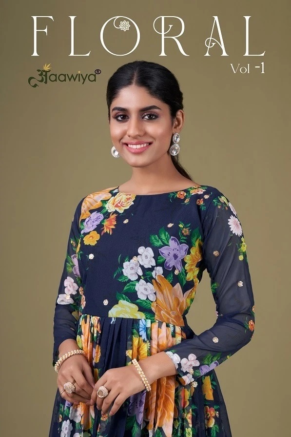 Aawiya Floral Vol 1 Designer Gown Collection