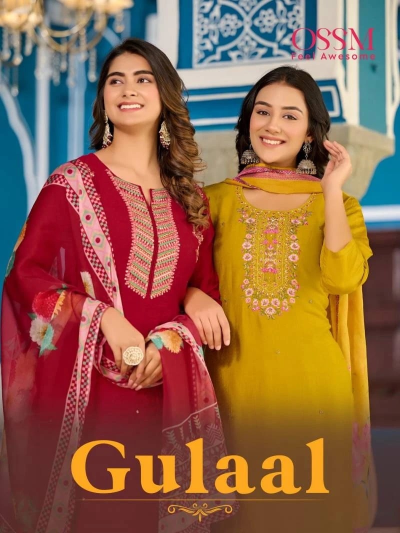 Ossm Gulaal Designer Kurti Bottom With Dupatta Collection