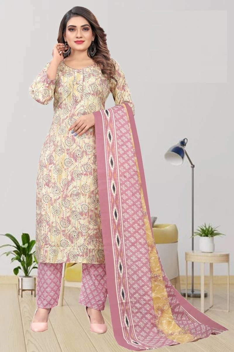 Trendy Shreya Printed Kurti Bottom With Dupatta Collection
