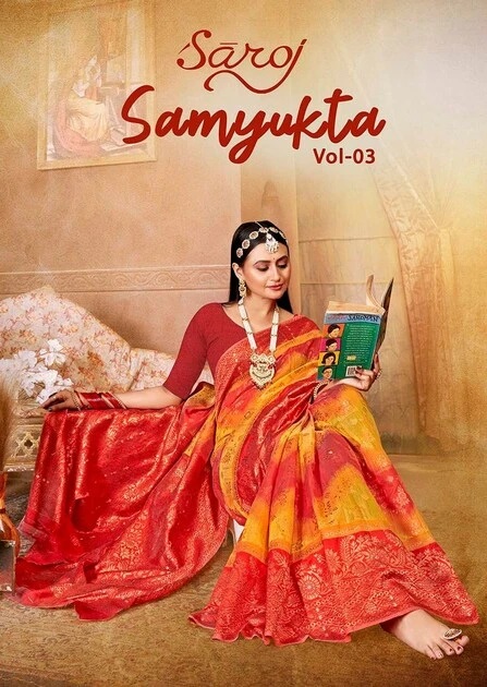 Saroj Samyukta Vol 3 Pure Cotton Saree Wholesale