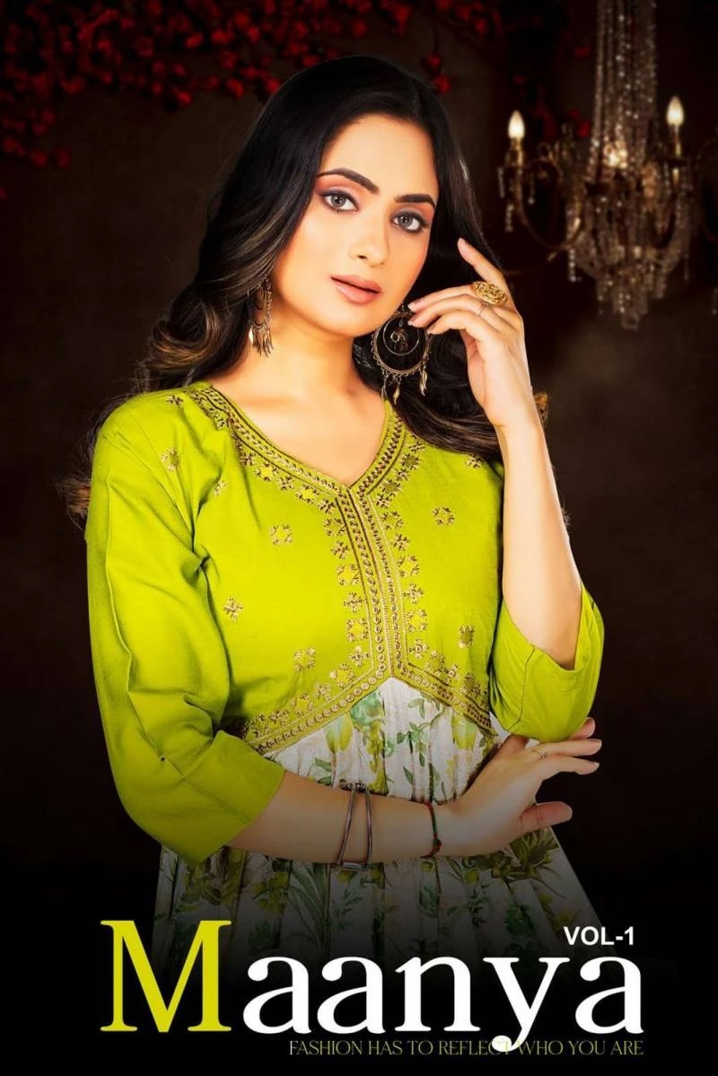 Fashion Talk Maanya Vol 1 Foil Printed Kurti Collection