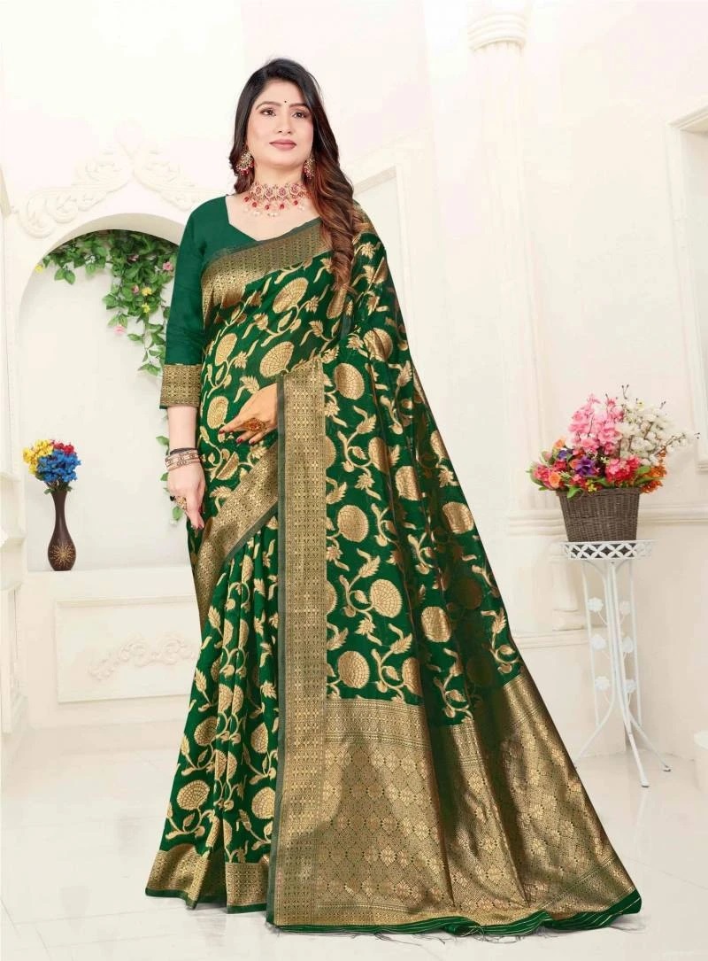 Ronisha Bengal Silk Banarasi Saree Collection