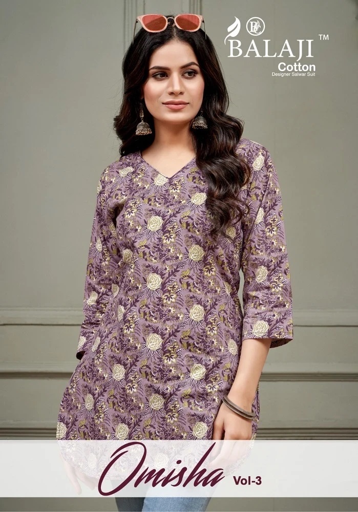 Balaji Omisha Vol 3 Casual Cotton Short Top Collection