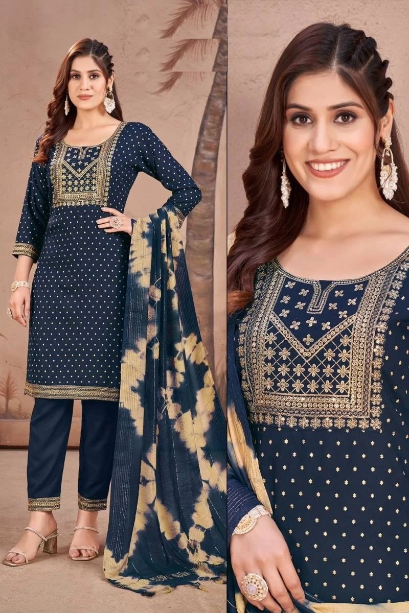 Mahi Rayon Printed Designer Kurti Bottom With Dupatta Collection