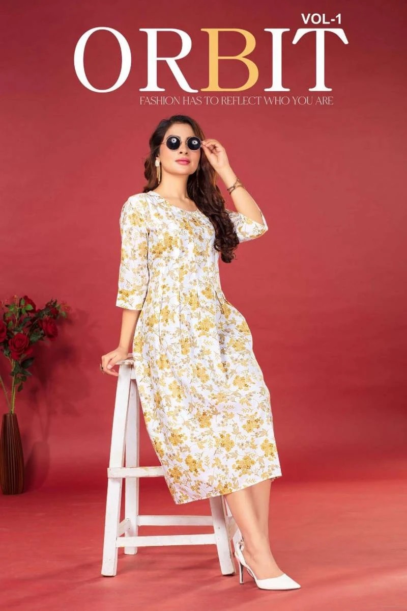 Fashion Talk Orbit Vol 1 Printed Casual Kurtis Wholesaler