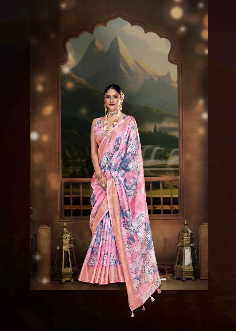 The Fabrica Kiyara Soft Cotton Digital Saree Collection