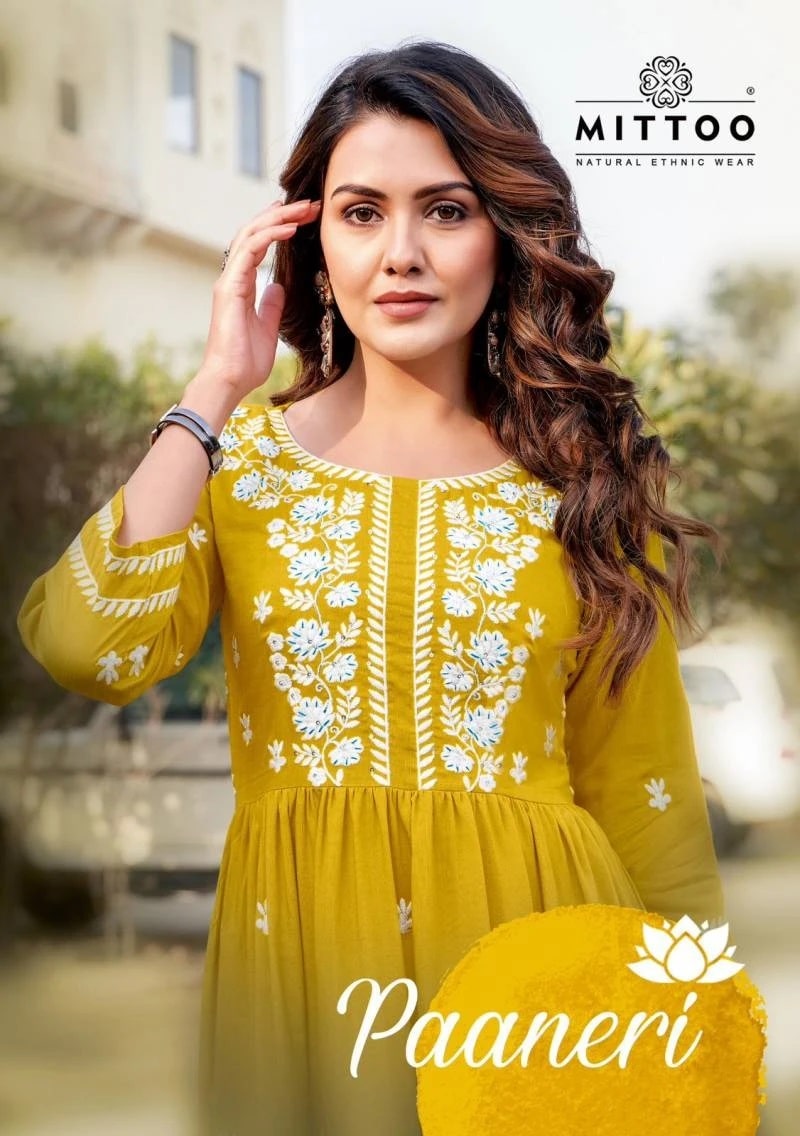 Mittoo Paaneri Embroidery Designer Kurti Collection
