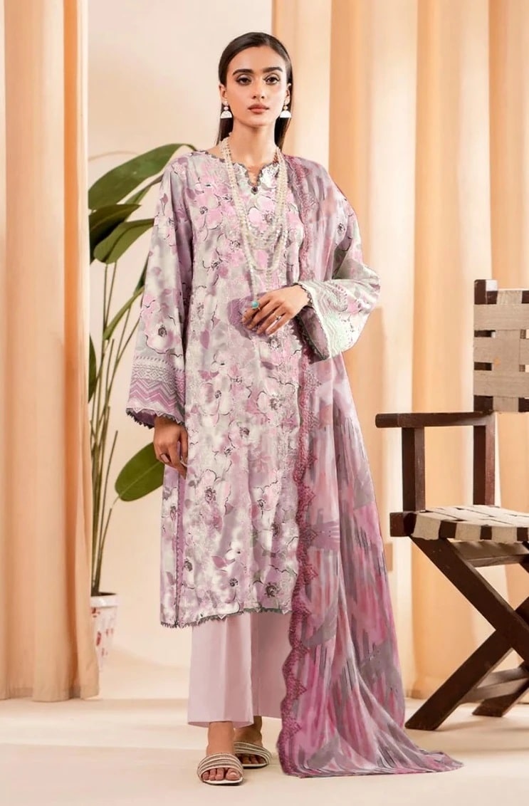 Taj 502 And 503 Chiffon Dupatta Pakistani Suits Collection
