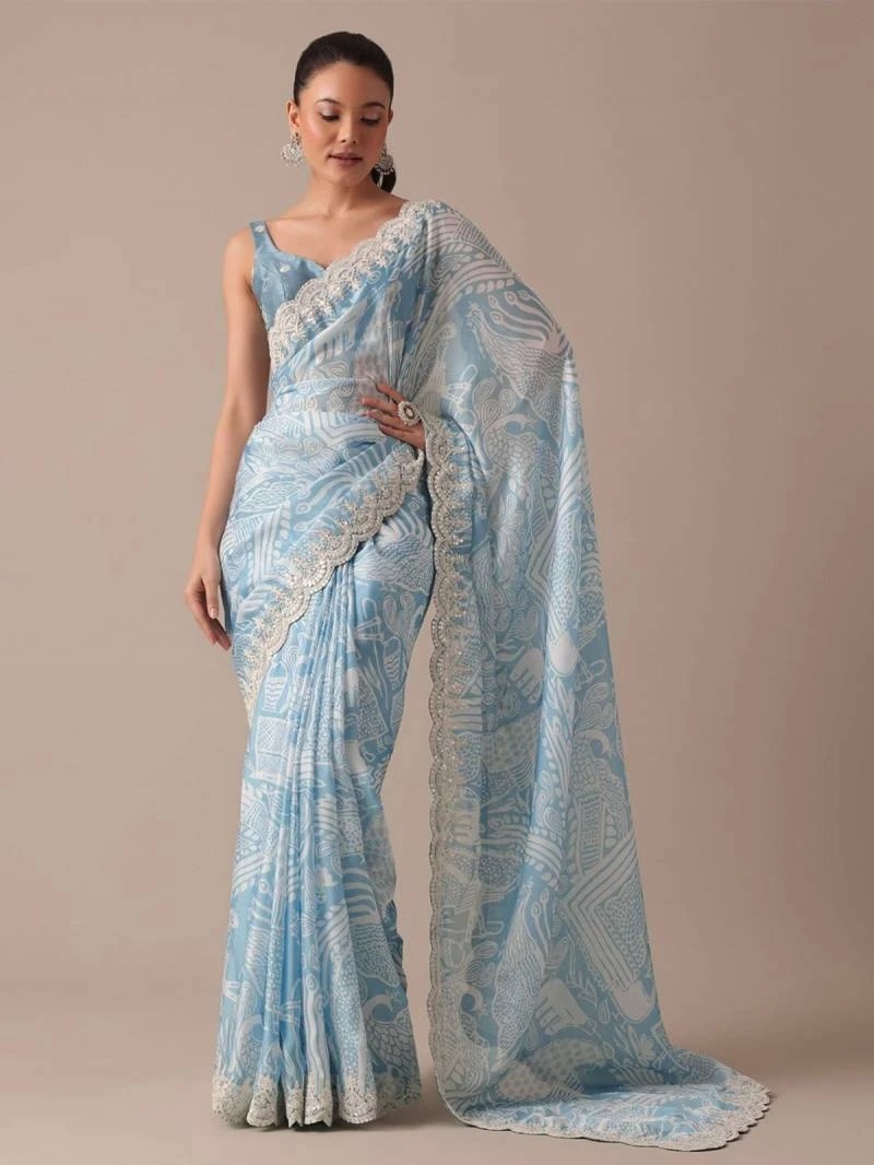 Bt 1211 Georgette Festive Wear Saree Collection