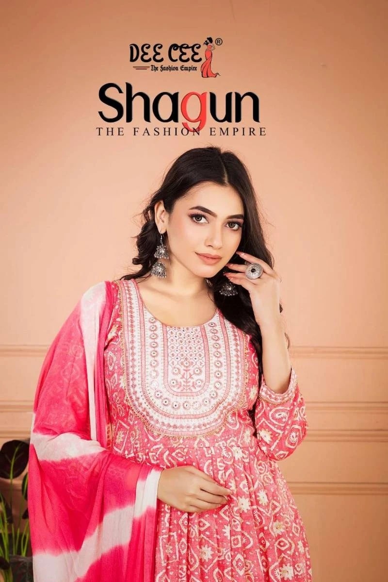 Deecee Shagun Printed Kurti Pant With Dupatta Collection