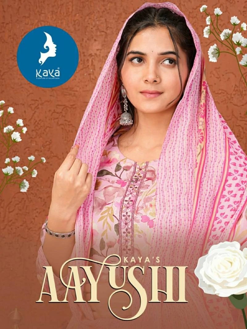 Kaya Aayushi Printed Kurti Pant With Dupatta Collection