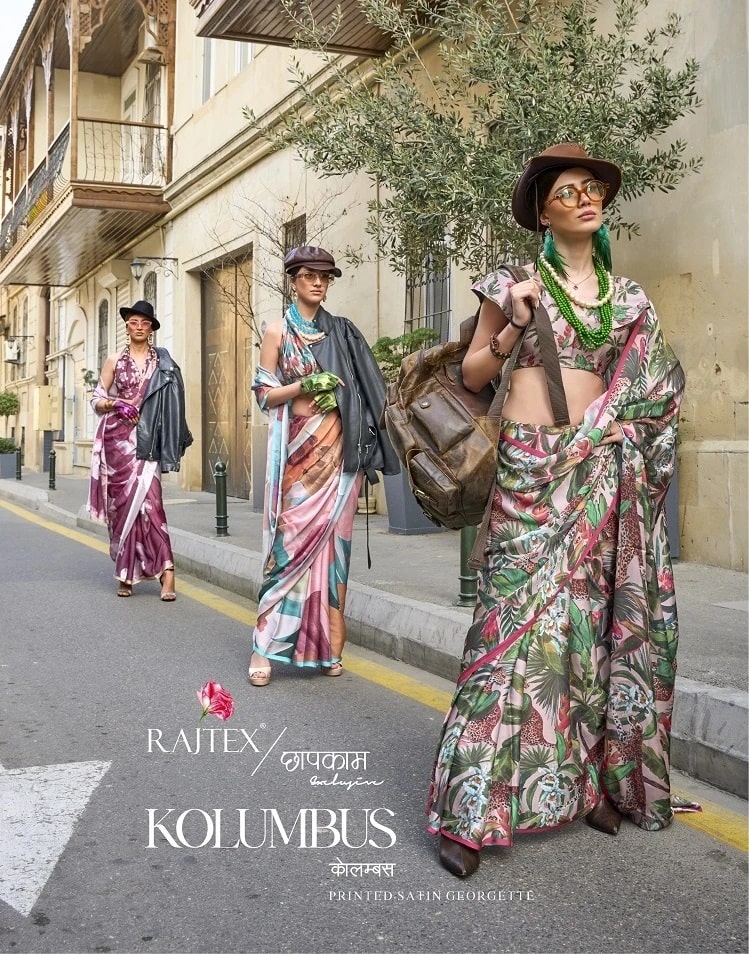 Rajtex Kolumbus Georgette Party Wear Saree Collection