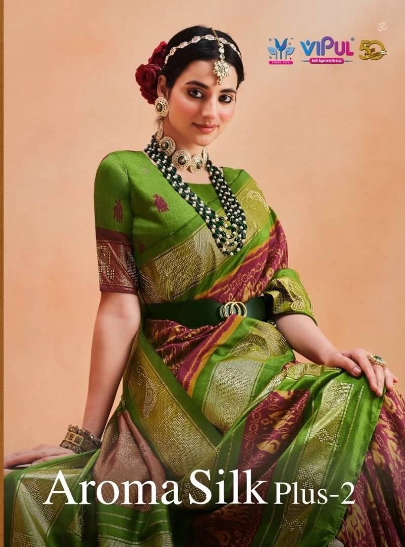 Vipul Aroma Silk Plus Vol 2 Silk Printed Saree Collection