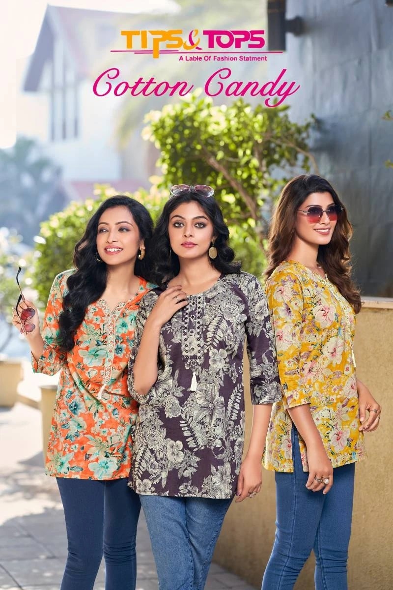 Tips And Tops Cotton Candy Cotton Ladies Top Collection