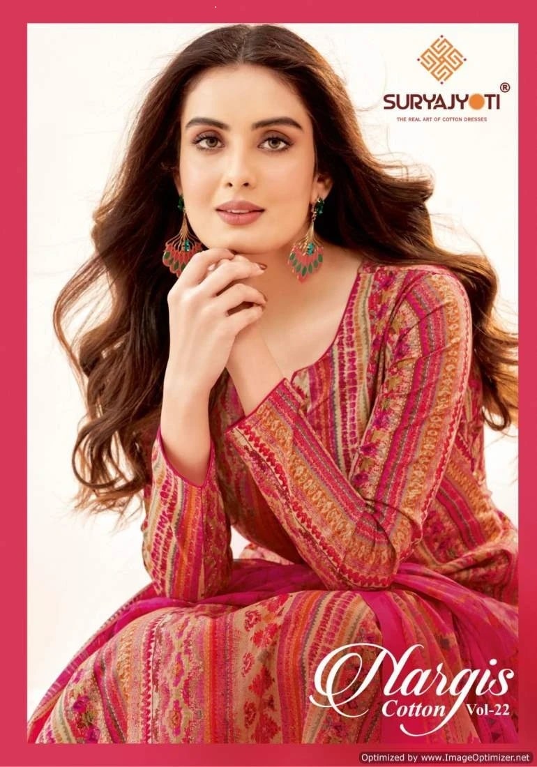 Suryajyoti Nargis Vol 22 Pure Cotton Dress Material Collection