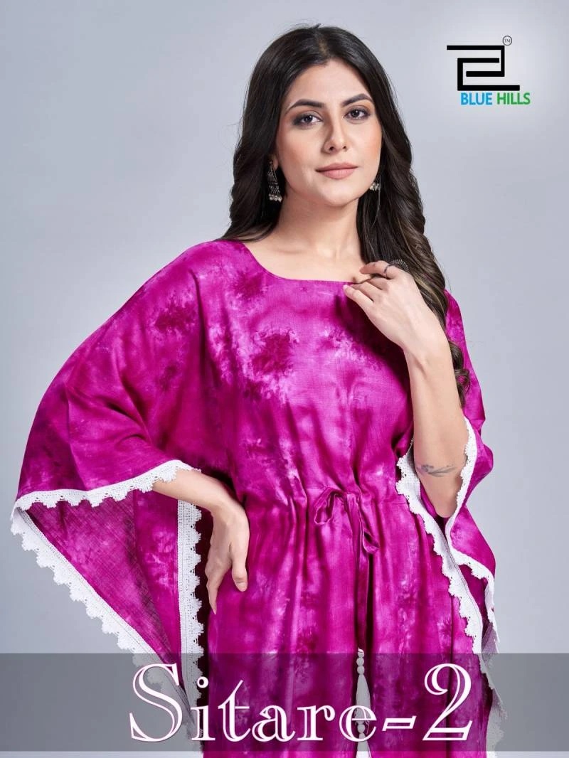 Blue Hills Sitare Vol 2 Heavy Rayon Kaftan Kurti Collection