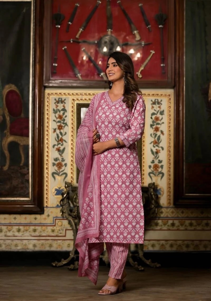 Dhruvi 132 Fancy Kurti Pant With Dupatta Collection