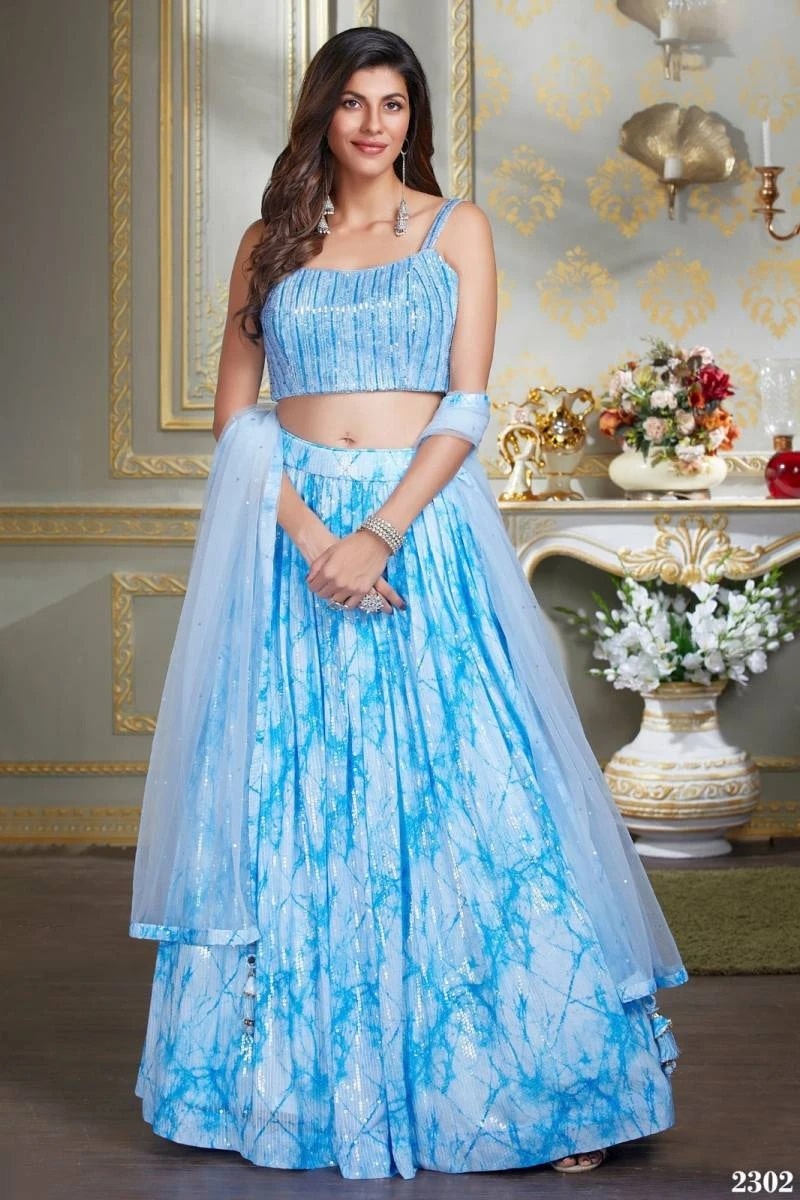 Hazel 2302 And 2304 Party Wear Lehenga Choli Collection