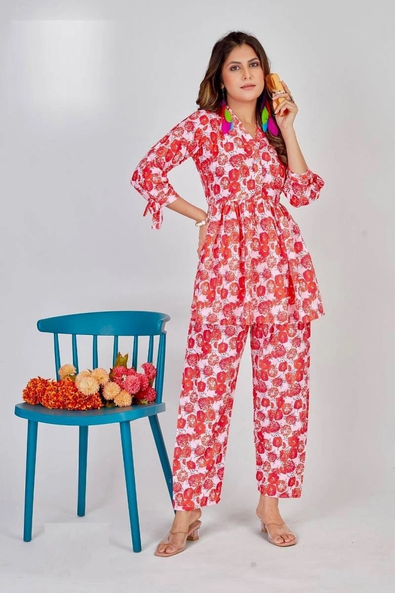 Blue Hills Vacation Special Stylish Co Ord Set Wholesale