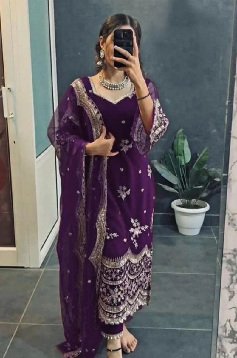 Hazzel 089 A To C Embroidery Pakistani Suits Collection