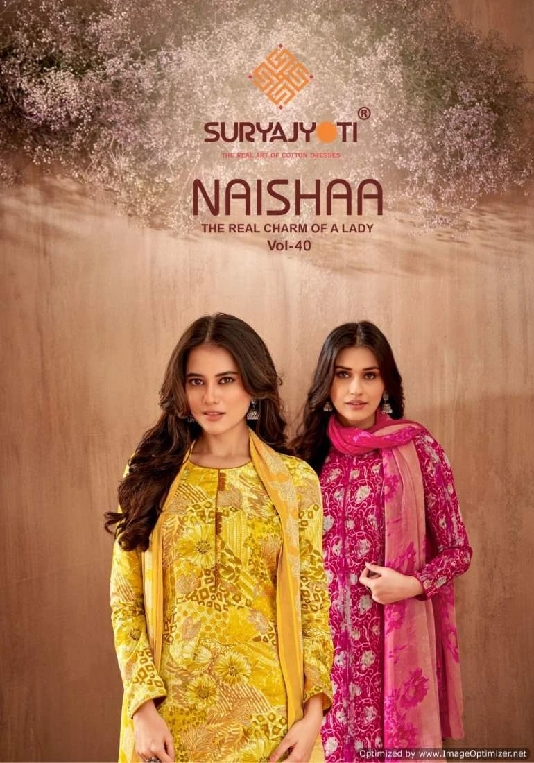 Suryajyoti Naishaa Vol 40 Cotton Printed Daily Wear Dress Material
