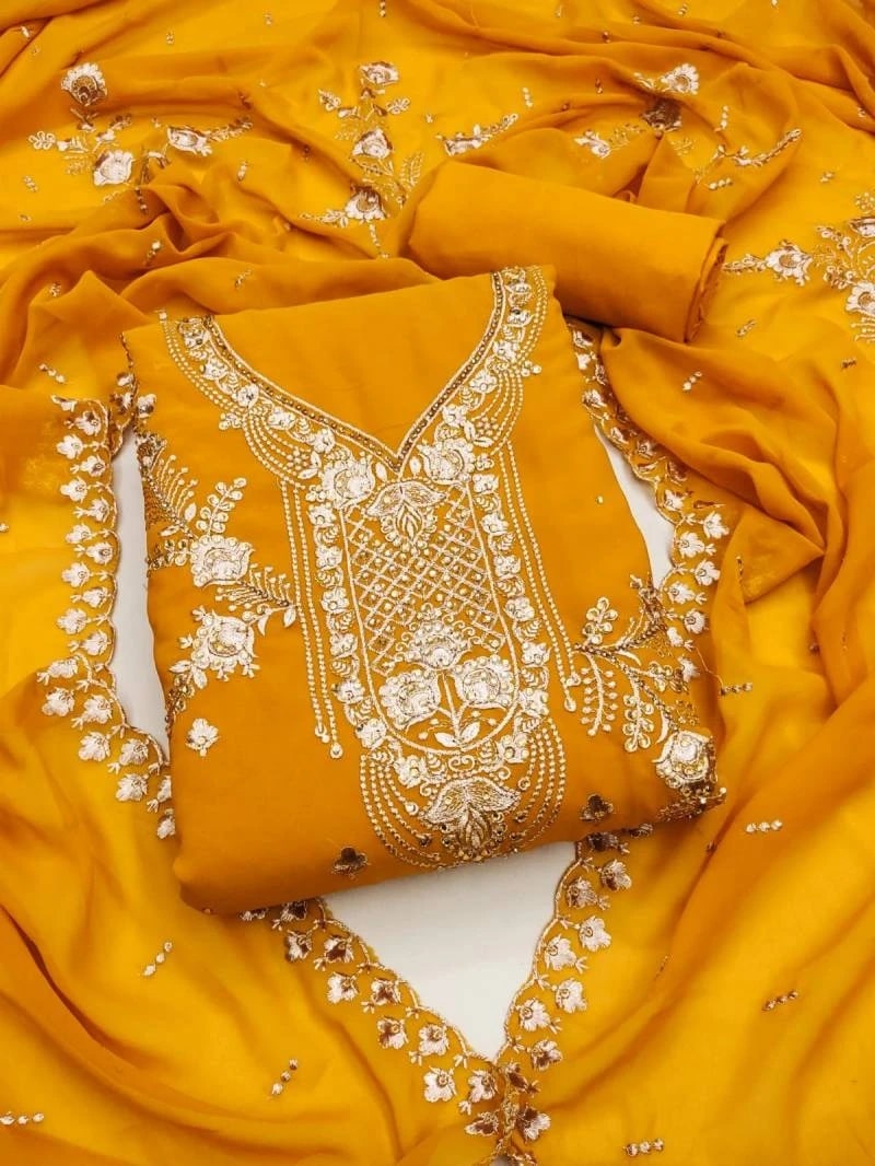 Gulmohar 01 Designer Dress Material Collection