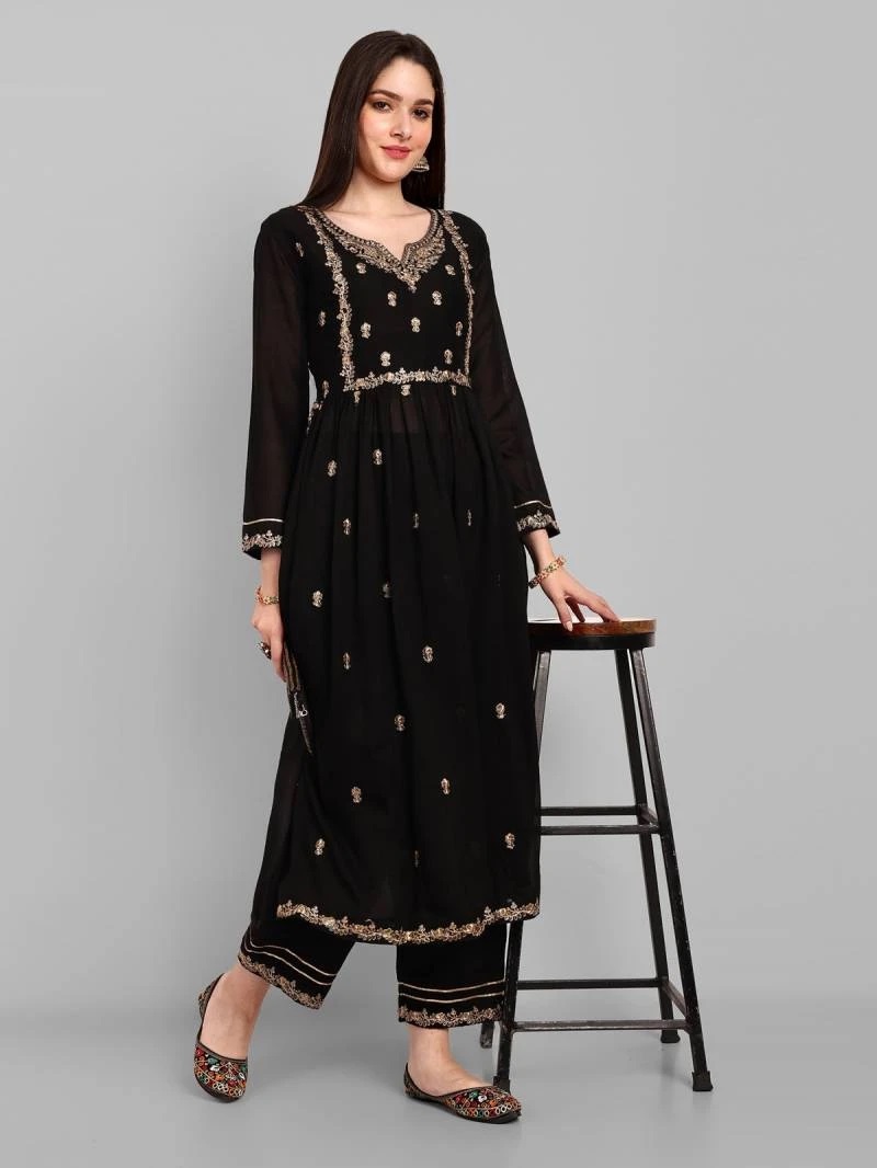 Sku 216 Designer Silk Kurti With Bottom Collection