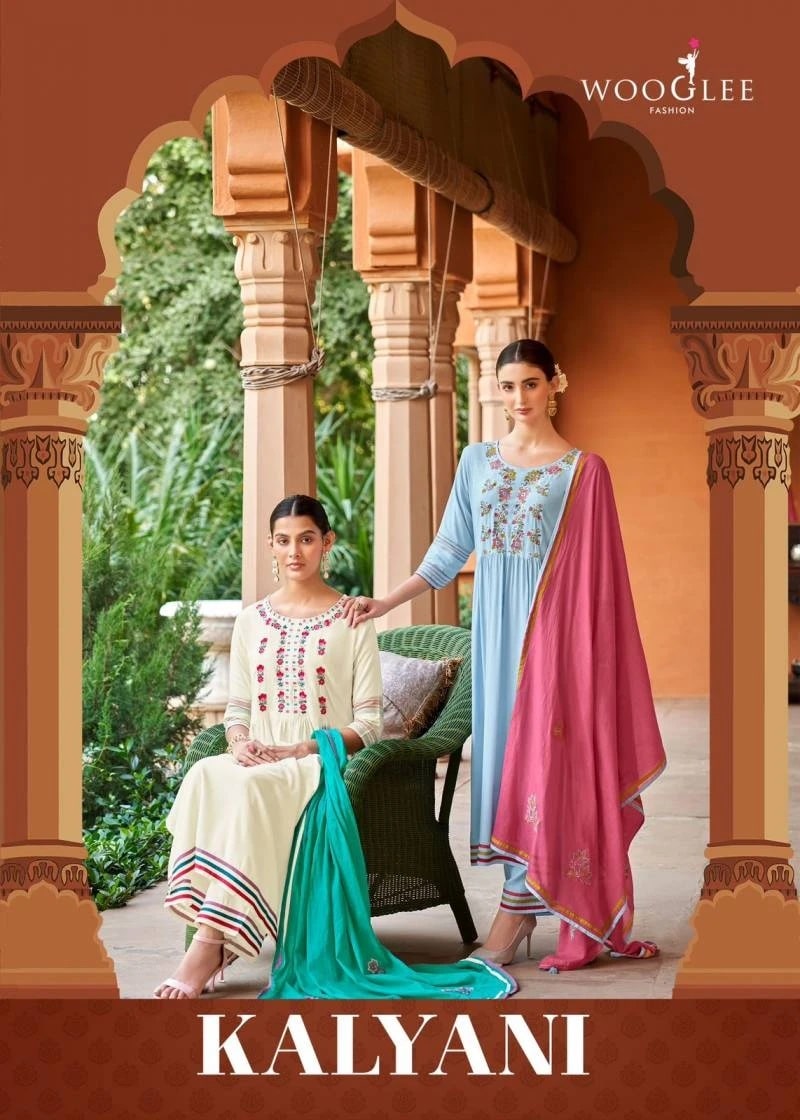Wooglee Kalyani Designer Kurti Bottom With Dupatta