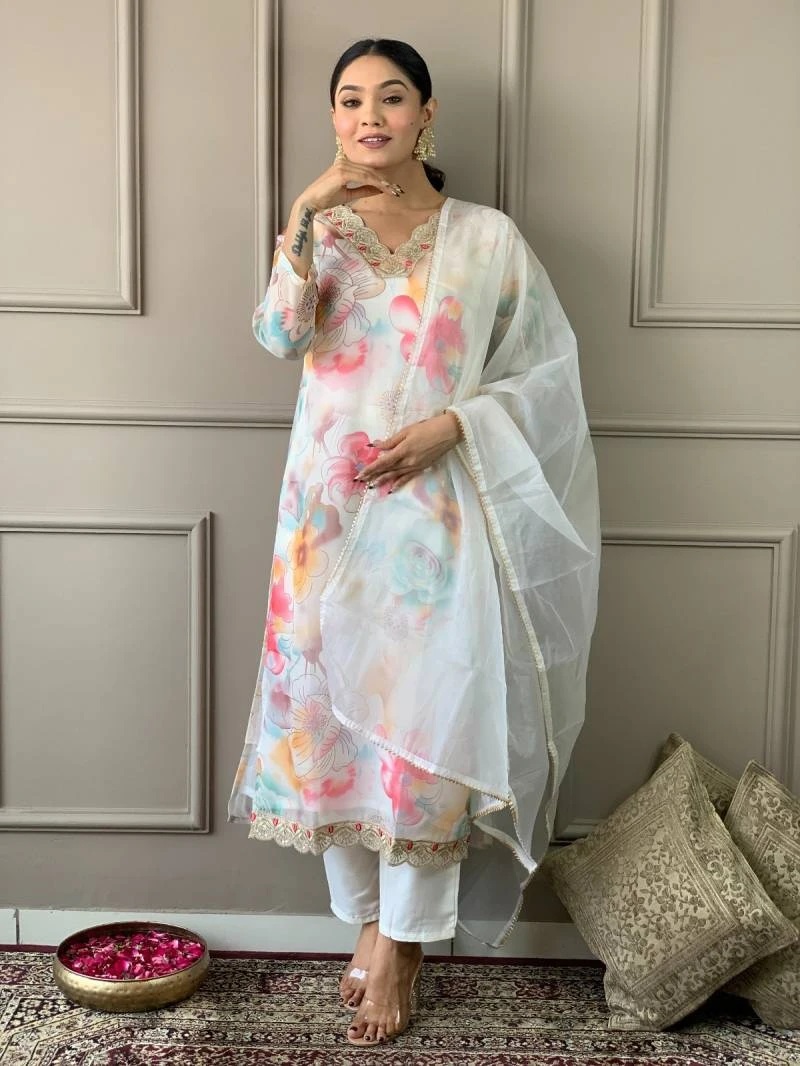 Sku 444 Designer Kurti Bottom With Dupatta Collection