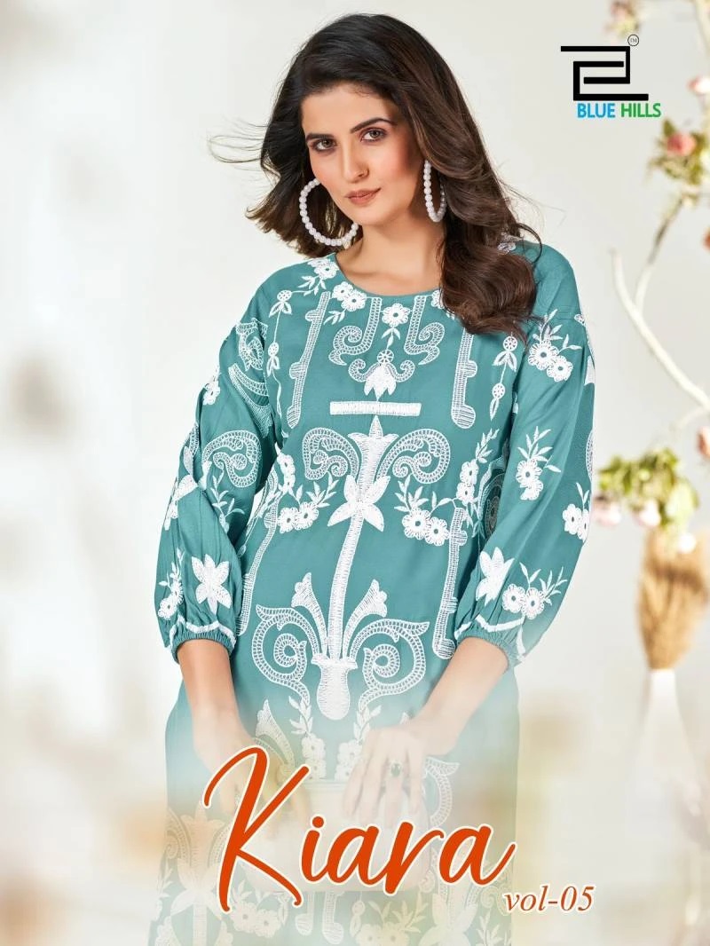 Blue Hills Kiara Vol 5 Lucknavi Wor Kurti Collection